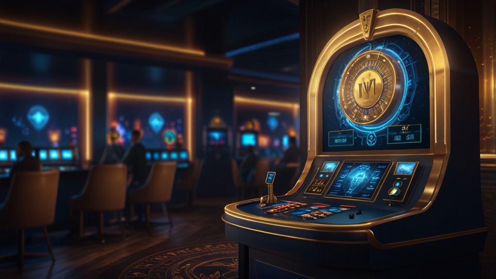 Paiement sécurisé avec icônes de protection et assistance dans un casino sombre